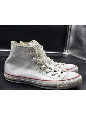 Converse Chuck Taylor All Star Shoes Men 6 White Stained High Top Sneakers